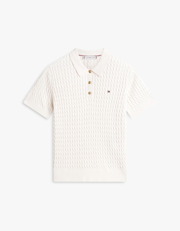 Tommy Hilfiger - Cable Knit Polo SS Jumper