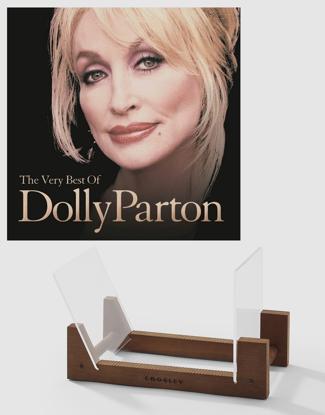 Sony Music - Dolly Parton The Very Best Of Dolly Parton Vinyl Album & Crosley Record Storage Display Stand