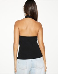Dazie - Marina Halter Knit Top
