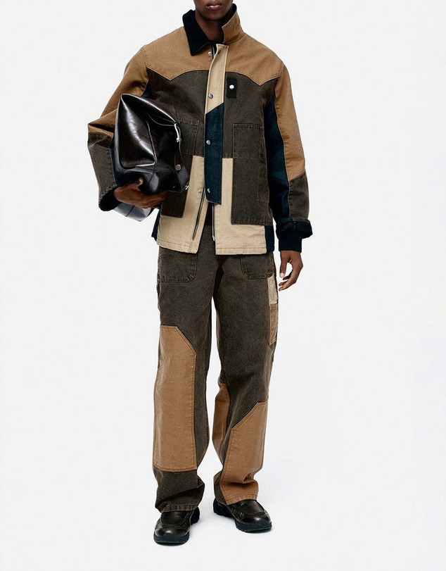 Andersson Bell - Patchwork Carpenter Wide-Leg Jeans