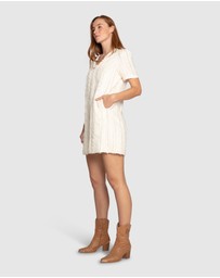 Belle & Bloom - Solana Boho Fringe Shift Mini Dress