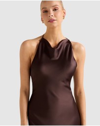 Forever New - Aria Satin Backless Maxi Dress
