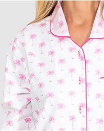 Sant And Abel - Women's Pink Palm Tree Night Shirt