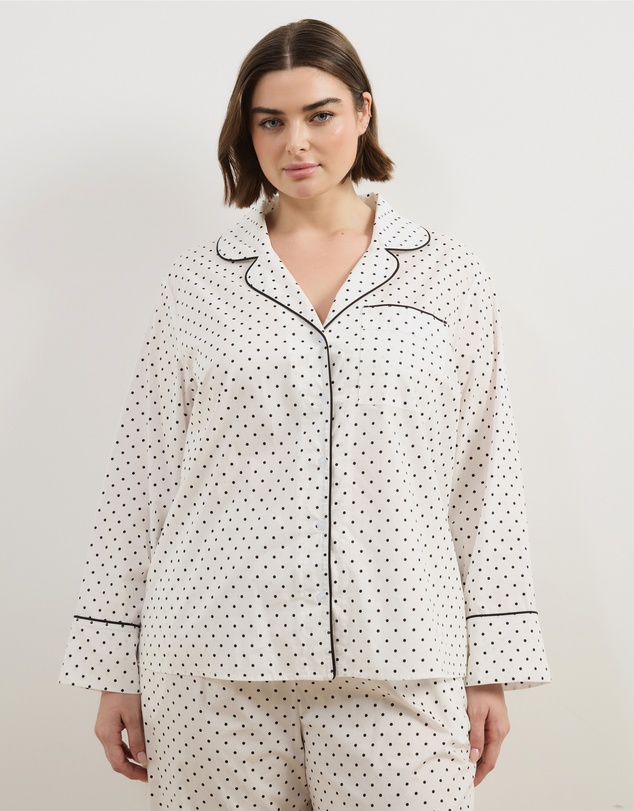 Atmos&Here Curvy - Riley Polka Dot Cotton PJ Set
