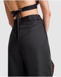 TALA - Wide Leg Linen Trousers
