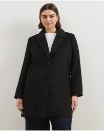 Atmos&Here Curvy - Romy Wool Blend Coat