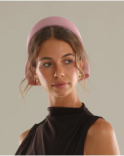 Morgan & Taylor - Tara Racewear Pillbox Hat in Dusty Pink