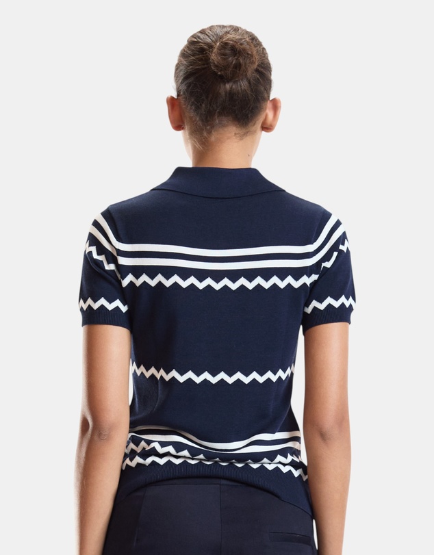 Cynthia Rowley - Ziggy Cropped Knit Polo