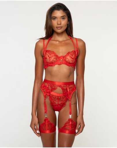One Empire - Isadora Red Lingerie Set
