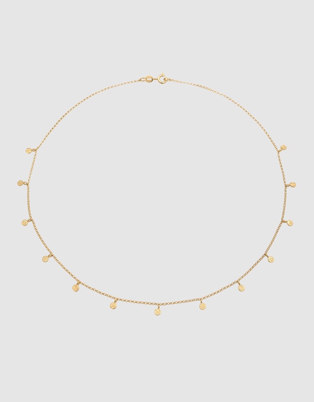 Elli Jewelry - Boho Pendant Necklace in Gold-Plated 925 Silver