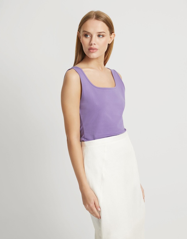 Oxford - Agatha Square Neck Tank