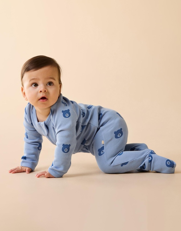 Wilson & Frenchy - Organic Waffle Zipsuit - Babies