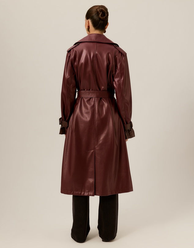 Tussah - Tess Leather Look Trench Coat