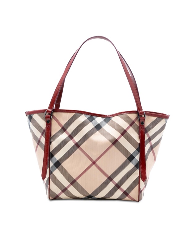Pre-Loved by Azura Reborn - Pre-Loved Supernova Check Coated Canvas Tote