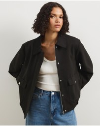 Atmos&Here - Juliet Herringbone Bomber Jacket
