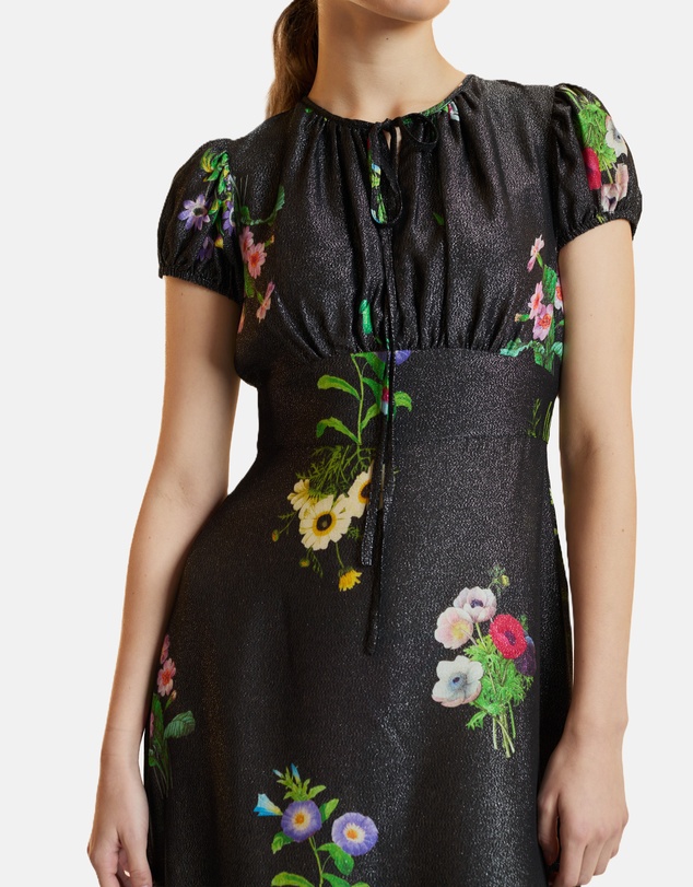 Cynthia Rowley - Printed Lurex Midi Dress