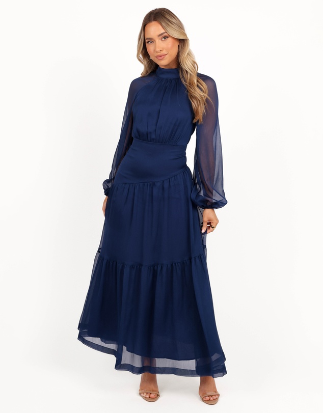 long sleeve maxi dress nz Avery Long Sleeve Maxi Dress / Black | MESHKI