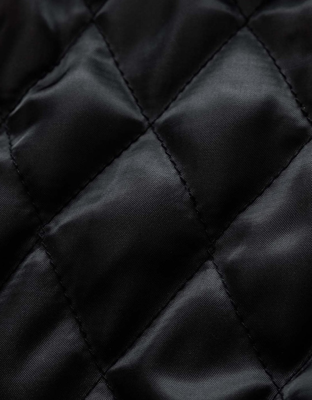 Duke + Dexter - Plus Black Satin Bomber Jacket