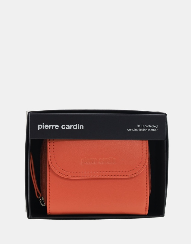 Pierre Cardin - Pierre Cardin Ladies Leather Tri-Fold Tab Wallet
