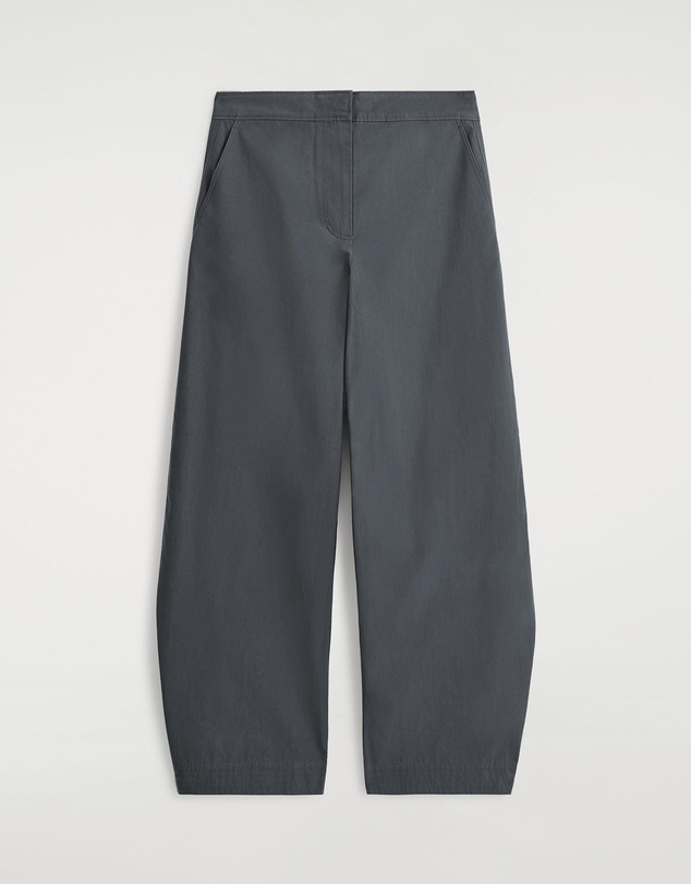 COS - Pima Cotton Barrel-Leg Trousers