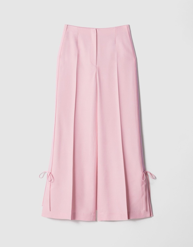 & Other Stories - Bow-Detailed Press-Crease Trousers