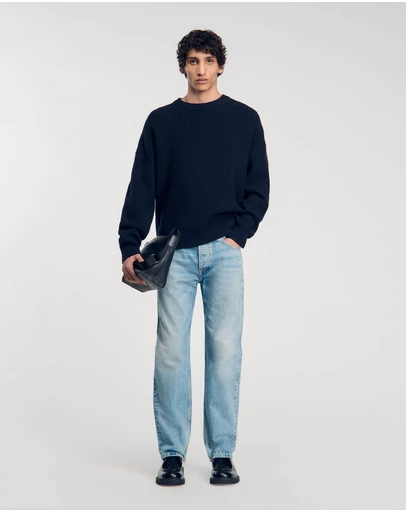 Sandro - Regular Stonewash And Whiskers Jeans