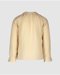 Like FLO - Fancy Woven Long Sleeve Blouse - Kids-Teens