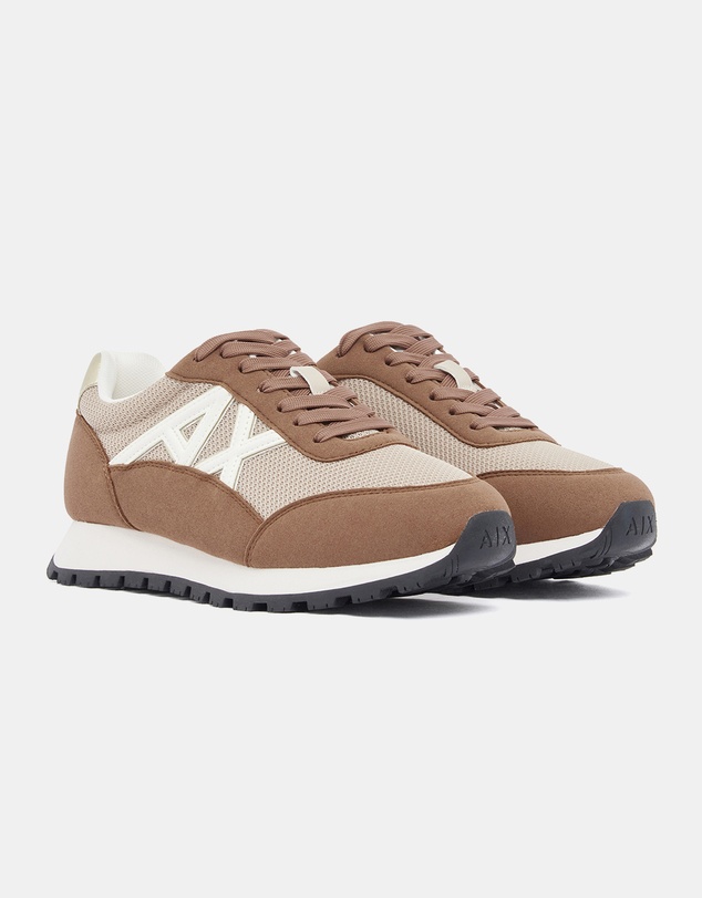 Armani Exchange - Drop Micro Suede Sneakers - Women's