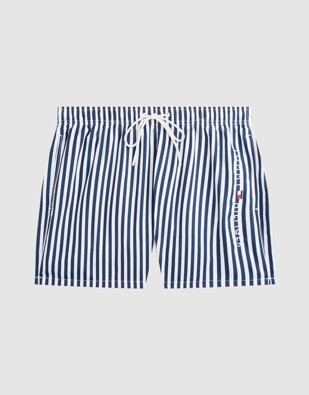 Tommy Hilfiger - Medium Drawstring Print Swim Shorts