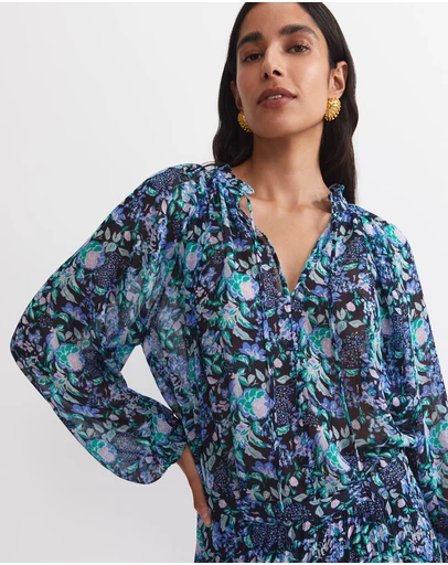Sportscraft - Nilsa Long Sleeve Print Blouse