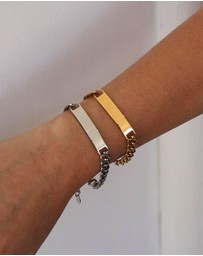 Zahar - Engravable Mens Bar Bracelet