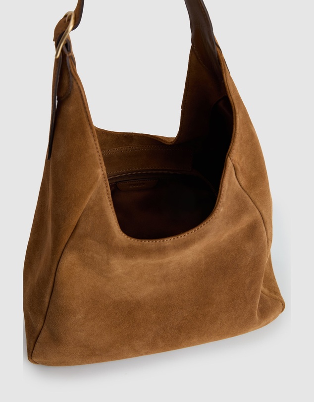 Evity - Alexa Leather Suede Hobo Bag