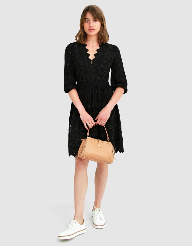 Belle & Bloom - Sweet Talk Eyelet Mini Dress