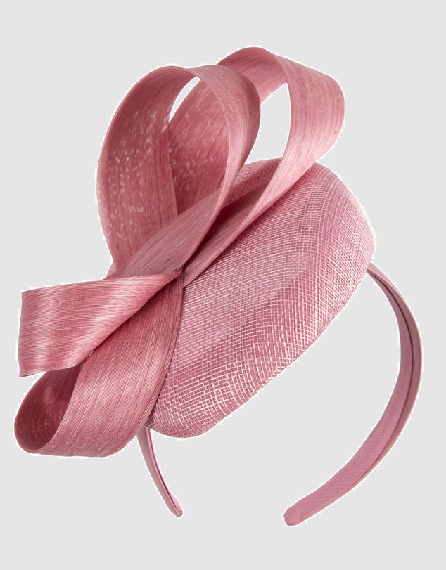 Max Alexander - Dusty Pink Pillbox Racing Fascinator
