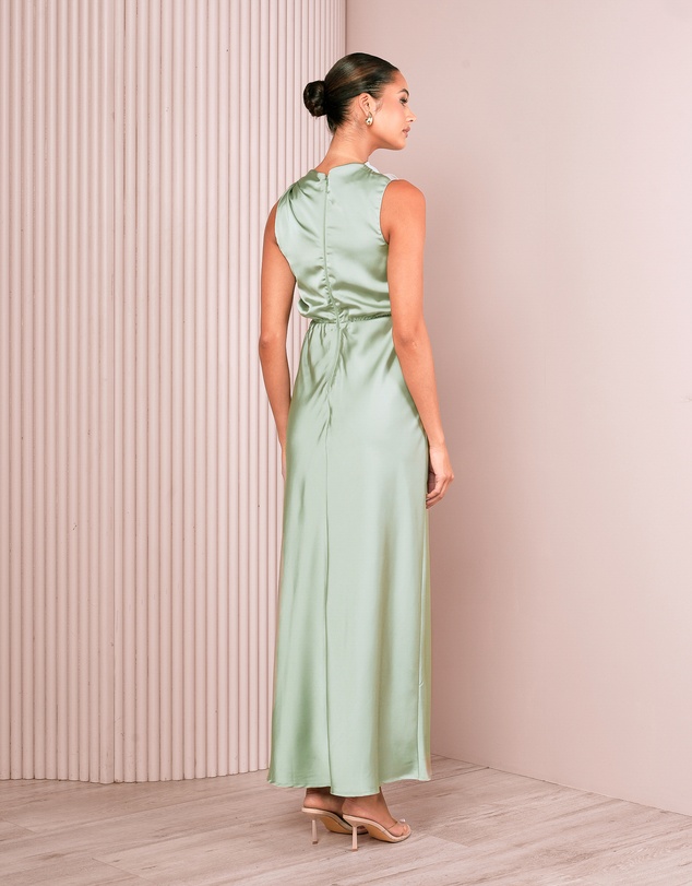 Azzurielle - Darsha Blouson Maxi Dress