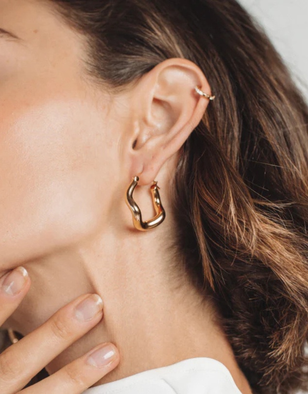 SAINT VALENTINE - Wabi Sabi Hoops - Gold