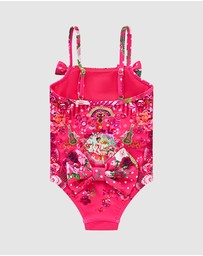 Camilla - Straight Neck One Piece With Bows - Babies