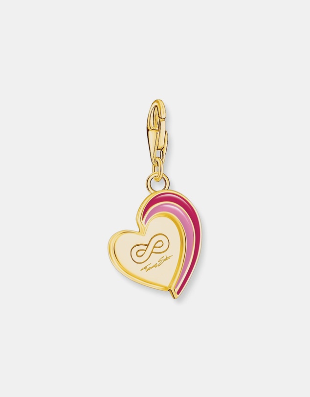 THOMAS SABO - Charm Pendant in Heart-Shape with Engraving