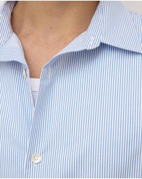 Assembly Label - Aron Poplin Stripe Short Sleeve Shirt