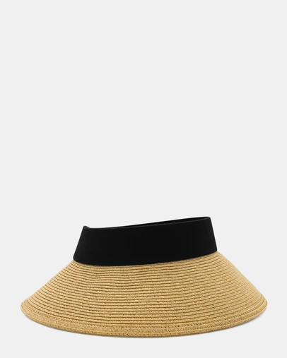 Morgan & Taylor - Demi Braided Visor in Tan Brown
