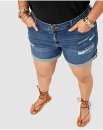 The Poetic Gypsy - Lorili Distressed Denim Short