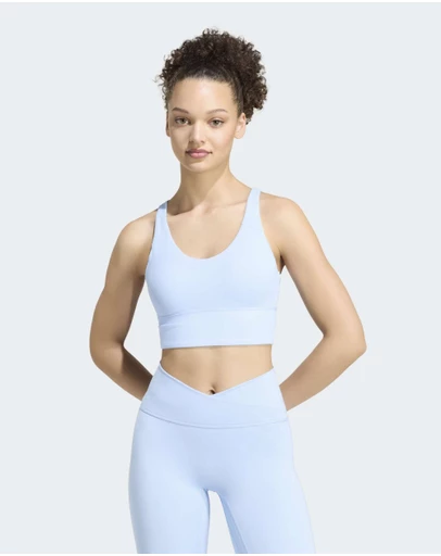 adidas Performance - 3 Stripes Studio All Me Light Support Bra Womens