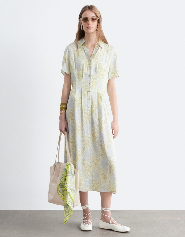 & Other Stories - Pleated Waist Shirt Dress