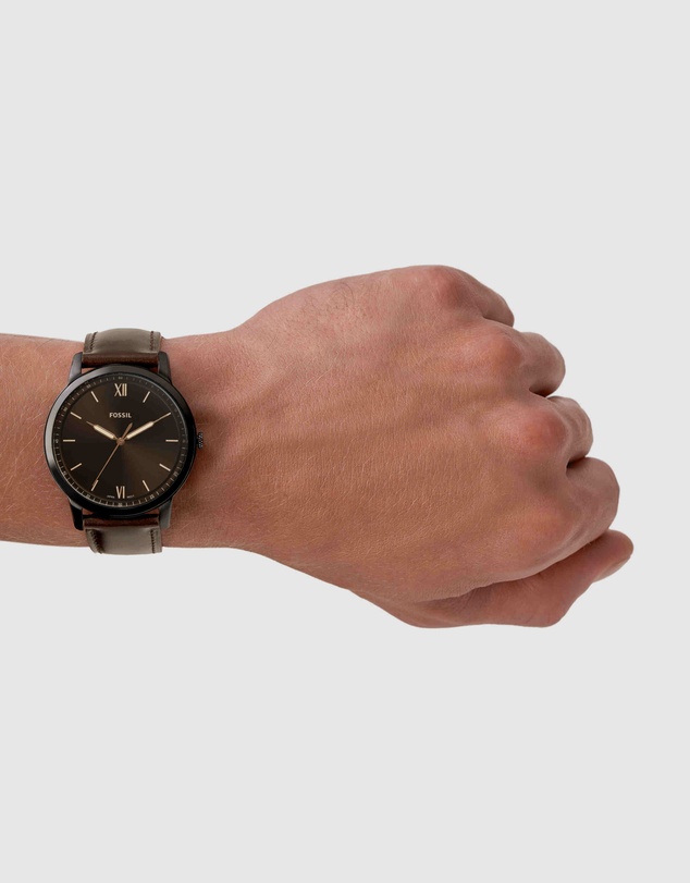 Fossil - The Minimalist 3H Brown Analogue Watch