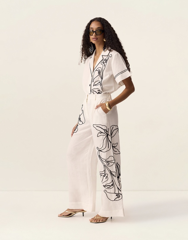 MOS The Label - Lily Embroidery Pants