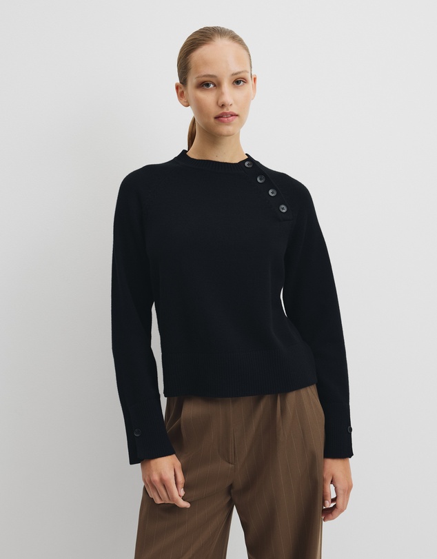 Country Road - Button Neck Knit