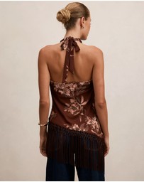 Forever New - Harmony Tassel Halter Neck Top