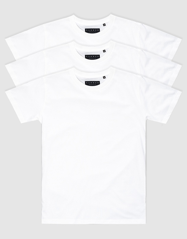 Xander - 3-Pack Blanc Tee - Youth
