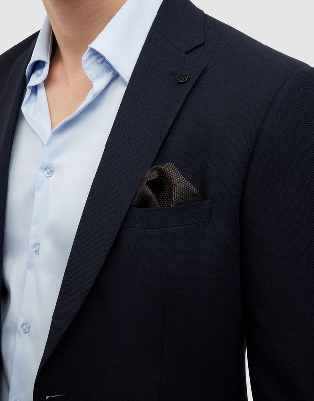 Politix - Silk Textured Two-tone Pocket Square