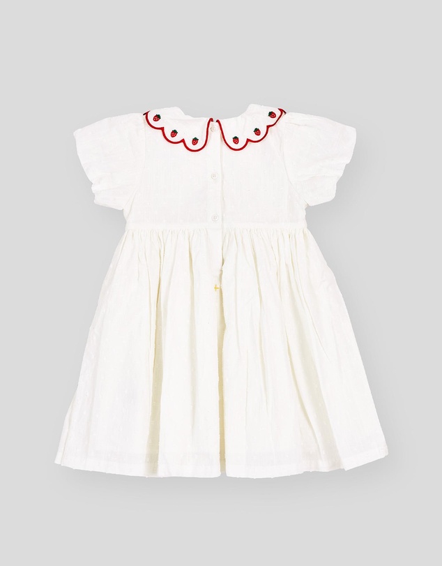 Goldie + Ace - Sweet Strawberry Flo Smocked Dress - Babies-Kids